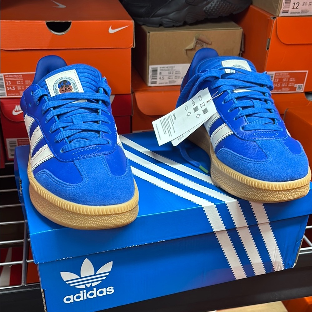Adidas Samba XLG JI0865 Royal Blue Sneakers Men’s Sizes Paris Olympics - Picture 2 of 11
